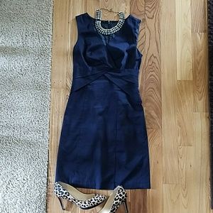 Navy dress from the Limited